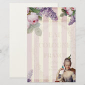 Papeterie Au petit Trianon de Thé - s'est levé, personnel (Devant / Derrière)