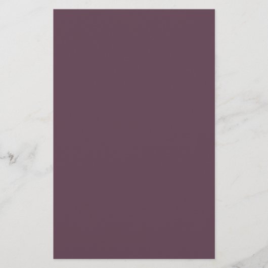 Papeterie Aubergine Uni (Devant)