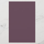 Papeterie Aubergine Uni (Dos)