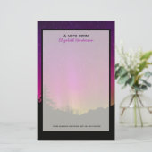 Papeterie aurores boréales Aurora Borealis étoile ciel (Debout devant)