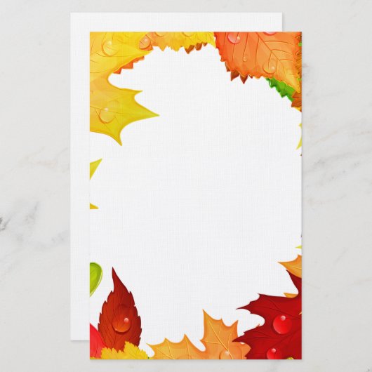 Papeterie Automne (Devant / Derrière)