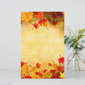 Papeterie Automne Quitte la frontière sur l'ancien Arrière - (Debout devant)