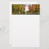 Papeterie Automnes Arbres et Ciel bleu Automne Photographie  (Devant / Derrière)