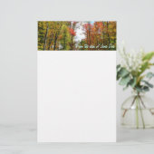 Papeterie Automnes Arbres et Ciel bleu Automne Photographie  (Debout devant)