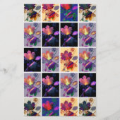 Papeterie Autumn Leaves Rustic Patchwork (Devant)