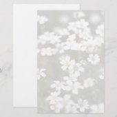 Papeterie aux fleurs blanches (Devant / Derrière)