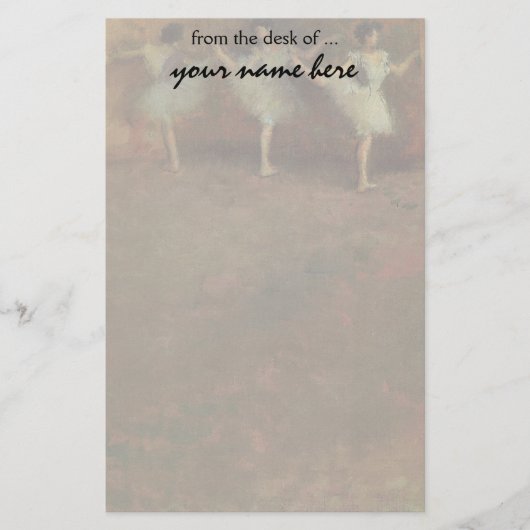 Papeterie Avant le ballet par Edgar Degas, beaux-arts (Devant)