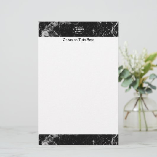 Papeterie Avec Dieu toutes les choses sont bible chrétienne (Debout devant)