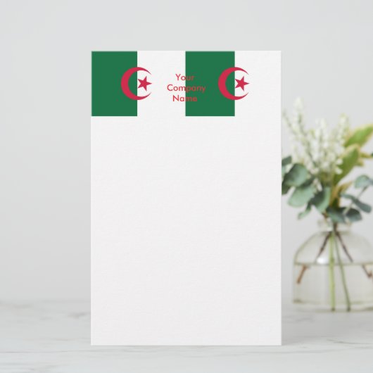 Papeterie avec Drapeau d'Algérie (Debout devant)