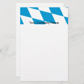 Papeterie avec Drapeau de Bavière, Allemagne (Devant / Derrière)