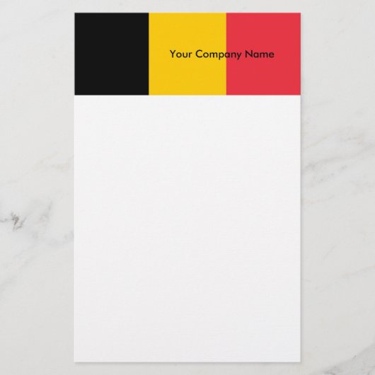 Papeterie avec Drapeau de Belgique (Devant)