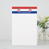 Papeterie avec Drapeau de Croatie (Debout devant)