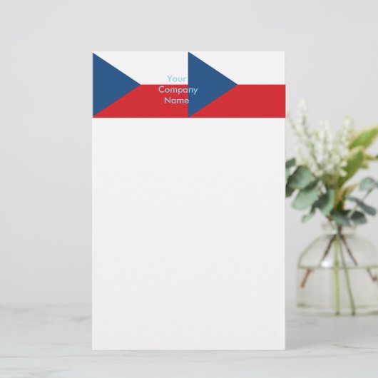 Papeterie avec Drapeau de Czechia (Debout devant)
