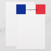 Papeterie avec Drapeau de France (Devant / Derrière)