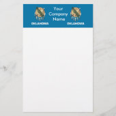 Papeterie avec drapeau de l'Oklahoma (Devant)