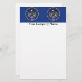 Papeterie avec Drapeau de l'Utah (Devant / Derrière)