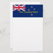 Papeterie avec Drapeau de Nouvelle-Zélande (Devant / Derrière)