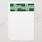 Papeterie avec Drapeau de Portland, Oregon (Devant / Derrière)
