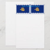 Papeterie avec drapeau de Québec, Canada (Devant / Derrière)