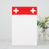 Papeterie avec Drapeau de Suisse (Debout devant)