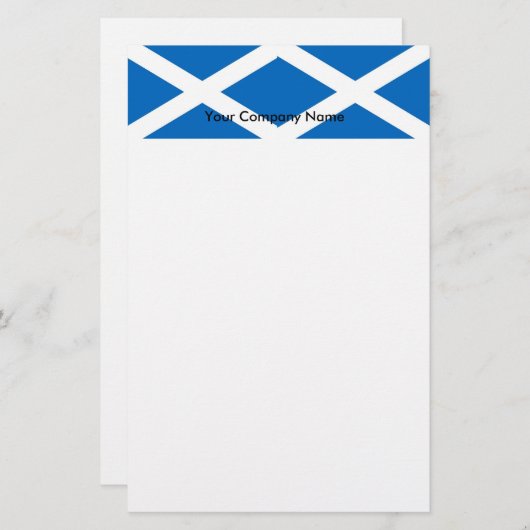 Papeterie avec Drapeau d'Ecosse (Devant / Derrière)