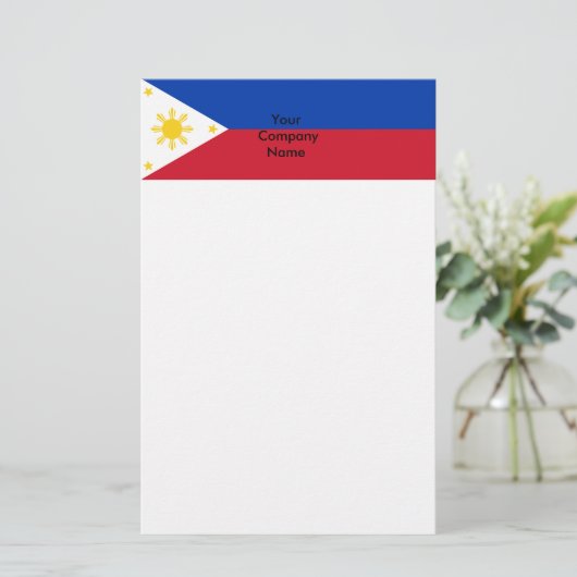 Papeterie avec drapeau des Philippines (Debout devant)