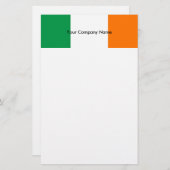 Papeterie avec Drapeau d'Irlande (Devant / Derrière)