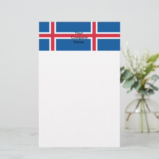 Papeterie avec Drapeau d'Islande (Debout devant)