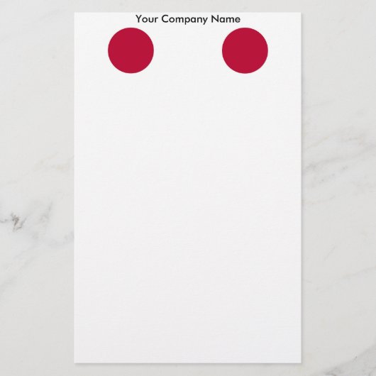 Papeterie avec Drapeau du Japon (Devant)