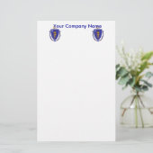 Papeterie avec Drapeau du Massachuttes (Debout devant)