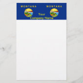 Papeterie avec Drapeau du Montana (Devant)