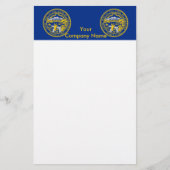 Papeterie avec drapeau du Nebraska (Devant)