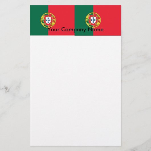 Papeterie avec Drapeau du Portugal (Devant)