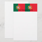 Papeterie avec Drapeau du Portugal (Devant / Derrière)