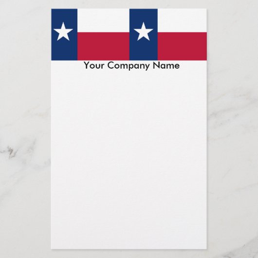 Papeterie avec Drapeau du Texas (Devant)