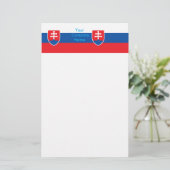 Papeterie avec le drapeau de la Slovaquie (Debout devant)