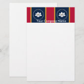 Papeterie avec le drapeau de l'État du Mississippi (Devant / Derrière)