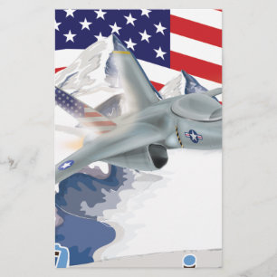 Papeterie Avion américain Jet