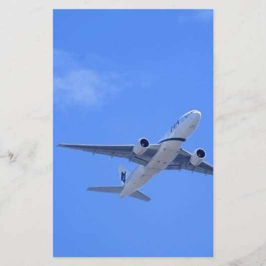 Papeterie Avion commercial (Devant)