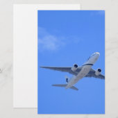 Papeterie Avion commercial (Devant / Derrière)