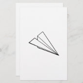 Papeterie Avion de papier (Devant / Derrière)