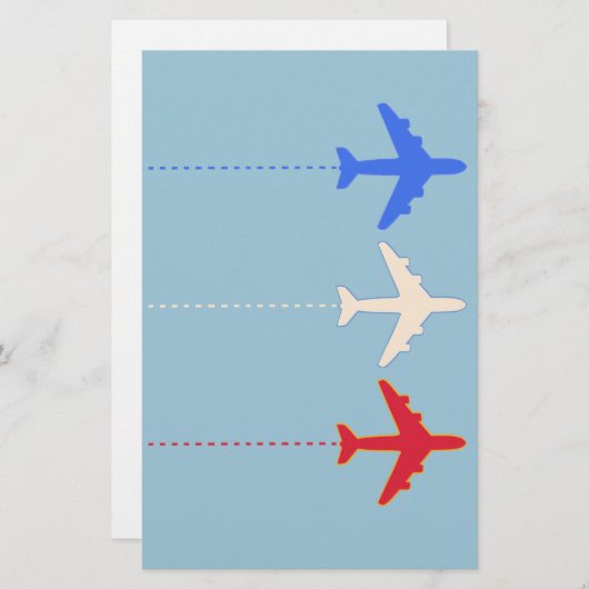 Papeterie Avions (Devant / Derrière)