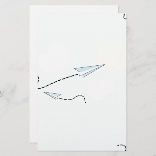 Papeterie avions à papier (Devant / Derrière)