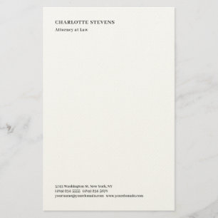 Papeterie Avocat à la mode Minimaliste Élégant Simple