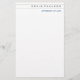 Papeterie Avocat-conseil noir blanc à la profession de droit