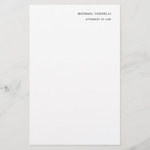 Papeterie Avocat de droit Minimaliste Classique Simple