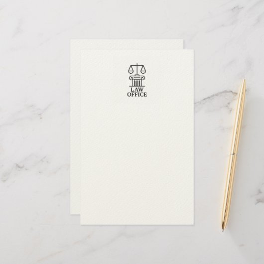 Papeterie Avocat et conception juridique (Devant/Arrière en situation)