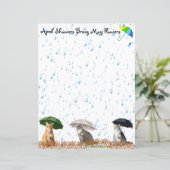 Papeterie Avril Showers et chats (Debout devant)