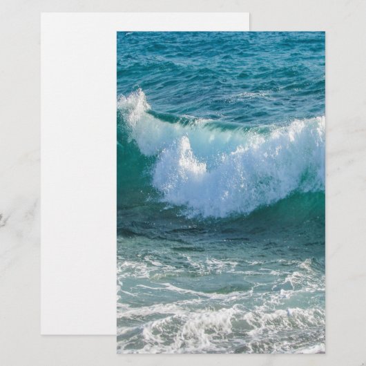 Papeterie Awesome Wave mer mer mer mer mer nature océan (Devant / Derrière)