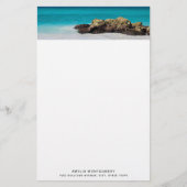 Papeterie Azure Ocean Sandy Beach Photo (Devant)